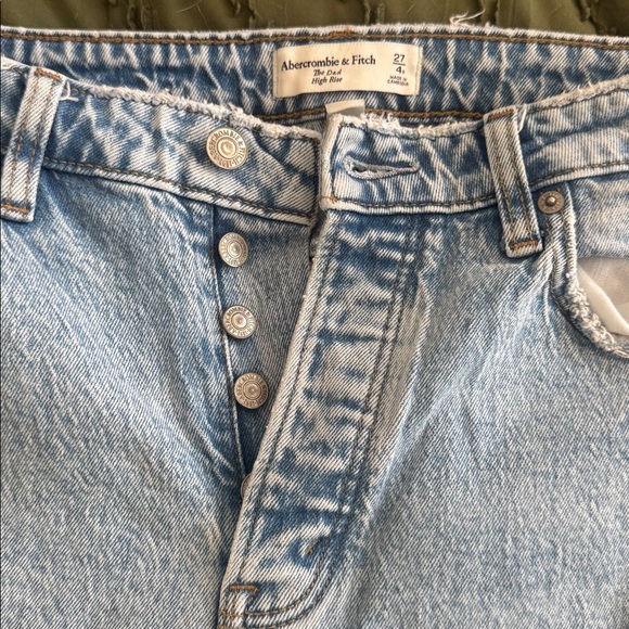 Abercrombie & Fitch The Dad High Rise Jeans Curve Love Size 27 - Picture 2 of 9